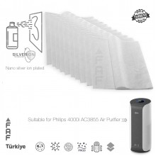 10 Adet Philips AC3855 Hava Temizleyici FY4440/30 Filtre Üstüne Uyumlu İlave Elektrostatik Toz Tutucu Koruyucu  Ön Filtre