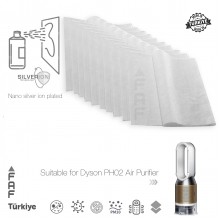 10 Adet Dyson PH02 Hava Temizleyici  Filtre Üstüne Uyumlu İlave Elektrostatik Toz Tutucu Koruyucu  Ön Filtre