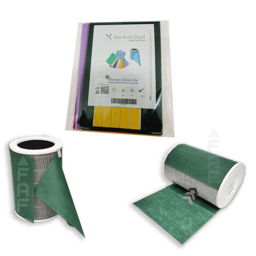 10 Adet Xiaomi Air Purifier PRO Filtre Üstüne Uyumlu Ekstra Nano Gümüş