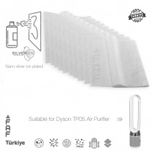 10 Adet Dyson TP05 Hava Temizleyici  Filtre Üstüne Uyumlu İlave Elektrostatik Toz Tutucu Koruyucu  Ön Filtre