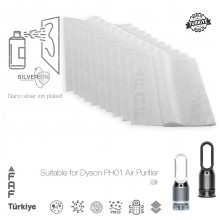 10 Adet Dyson PH01 Hava Temizleyici  Filtre Üstüne Uyumlu İlave Elektrostatik Toz Tutucu Koruyucu  Ön Filtre