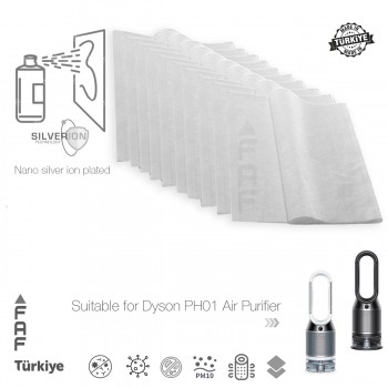 10 Adet Dyson PH01 Hava Temizleyici  Filtre Üstüne Uyumlu İlave Elektrostatik Toz Tutucu Koruyucu  Ön Filtre