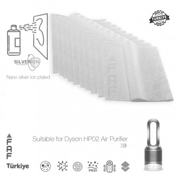 10 Adet Dyson HP03 Hava Temizleyici  Filtre Üstüne Uyumlu İlave Elektrostatik Toz Tutucu Koruyucu  Ön Filtre