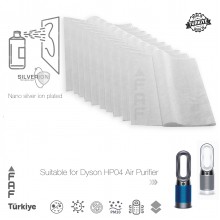 10 Adet Dyson  HP04 Hava Temizleyici  Filtre Üstüne Uyumlu İlave Elekrostatik Toz Tutucu Koruyucu  Ön Filtre