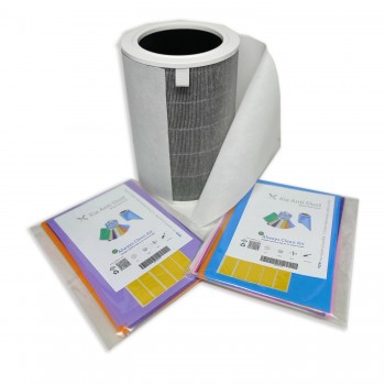 10 Adet Xiaomi  Smart Air Purifier 4 Lite Filtre Üstüne Uyumlu Ekstra Nano Gümüş İyonlu Karışık Renkli Toz Tutucu Ön Filtre  Koruyucu