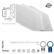 10 Adet Dyson DP01 Hava Temizleyici  Filtre Üstüne Uyumlu İlave Elektrostatik Toz Tutucu Koruyucu  Ön Filtre