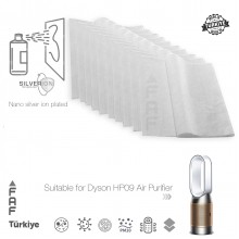 10 Adet Dyson HP09 Hava Temizleyici  Filtre Üstüne Uyumlu İlave Elektrostatik Toz Tutucu Koruyucu  Ön Filtre