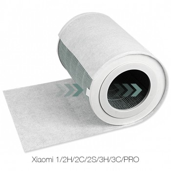 10 Adet  Mi Air Purifier 1/2H/2C/2S/3H/3C/Pro Filtre Üstüne Nano Gümüş İyonlu  Tam Elektrostatik Toz Tutucu