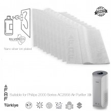 10 Adet Philips AC2958 Hava Temizleyici FY2180/30 Filtre Üstüne Uyumlu İlave Elektrostatik Toz Tutucu Koruyucu  Ön Filtre