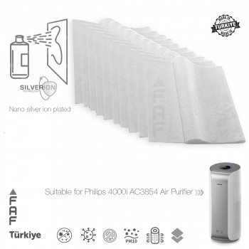 10 Adet Philips AC3854 Hava Temizleyici FY4440 Filtre Üstüne Uyumlu İlave Elektrostatik Toz Tutucu Koruyucu  Ön Filtre