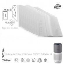 10 Adet Philips AC2936 Hava Temizleyici  FY2180/30 Filtre Üstüne Uyumlu İlave Elektrostatik Toz Tutucu Koruyucu  Ön Filtre