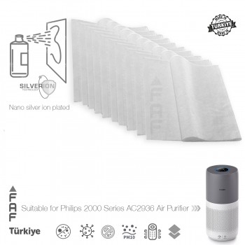 10 Adet Philips AC2936 Hava Temizleyici  FY2180/30 Filtre Üstüne Uyumlu İlave Elektrostatik Toz Tutucu Koruyucu  Ön Filtre