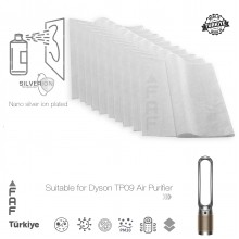 10 Adet Dyson TP09 Hava Temizleyici  Filtre Üstüne Uyumlu İlave Elektrostatik Toz Tutucu Koruyucu  Ön Filtre