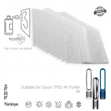 10 Adet Dyson TP02 Hava Temizleyici  Filtre Üstüne Uyumlu İlave Elektrostatik Toz Tutucu Koruyucu  Ön Filtre