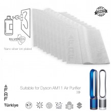 10 Adet Dyson AM11 Hava Temizleyici  Filtre Üstüne Uyumlu İlave Elekrostatik Toz Tutucu Koruyucu  Ön Filtre