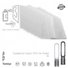10 Adet Dyson TP07 Hava Temizleyici  Filtre Üstüne Uyumlu İlave Elektrostatik Toz Tutucu Koruyucu  Ön Filtre