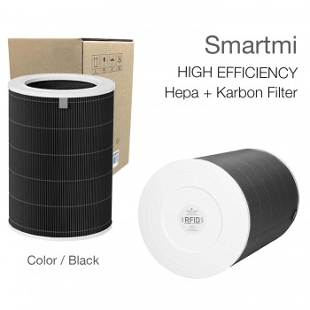 Smartmi  Air Purifier Filtre Siyah Hepa + Full Karbon High Efficiency Rfid  li FİLTRE