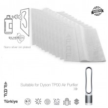 10 Adet Dyson TP00 Hava Temizleyici  Filtre Üstüne Uyumlu İlave Elektrostatik Toz Tutucu Koruyucu  Ön Filtre