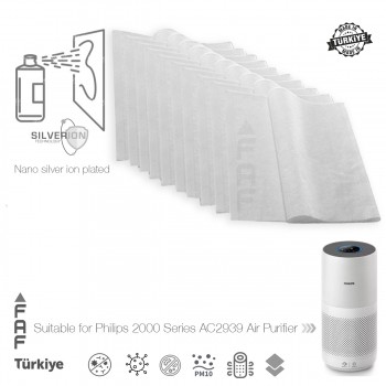 10 Adet Philips AC2939 Hava Temizleyici  FY2180 Filtre Üstüne Uyumlu İlave Elektrostatik Toz Tutucu Koruyucu  Ön Filtre
