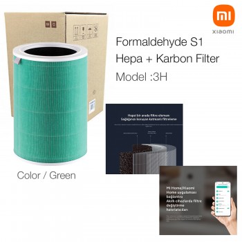 Xiaomi Mi Air Purifier 3H Filtre Yeşil Formaldehit S1  Yeşil Formaldehit