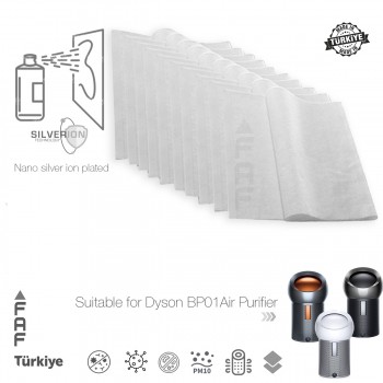 10 Adet Dyson BP01 Hava Temizleyici  Filtre Üstüne Uyumlu İlave Elektrostatik Toz Tutucu Koruyucu  Ön Filtre