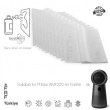 10 Adet Philips AMF220 Hava Temizleyici FYM220/30 Filtre Üstüne Uyumlu İlave Elekrostatik Toz Tutucu Koruyucu  Ön Filtre