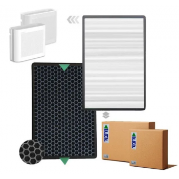 Tcl Breeva Pro 400 Pro Premıum Hava Temizleyici Filtre  Hepa + Karbon Birleşik Filtre  Uyumlu Ürün Beyaz Natural
