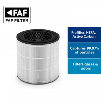 Philips FY0293/30 Filtre - 800i Serisi Philips AC0850/11, Philips AC0830, AC0817, AC0819, AC0820 Filtresi ile Uyumlu Natural Beyaz Faf True Cam Hepa 